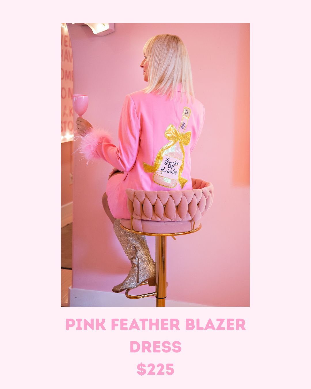 Feather Blazer Dress