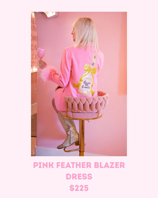 Feather Blazer Dress