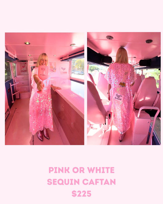 Sequin Caftan Dress